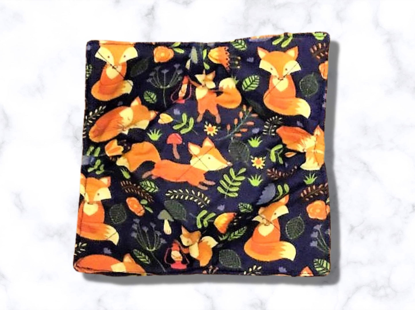 bowl cozy, fox bowl cosy, bowl holder, mothers day gift, housewarming gift, reversible, fox, potholder, bowl holder, bowl hug