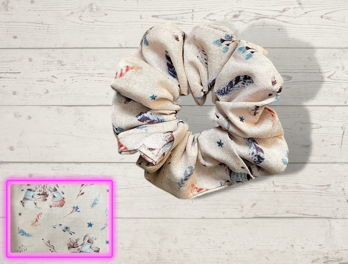 Hair scrunchie, hair accessories, Hair care, hair ties, Easter gift, rabbits, hair care