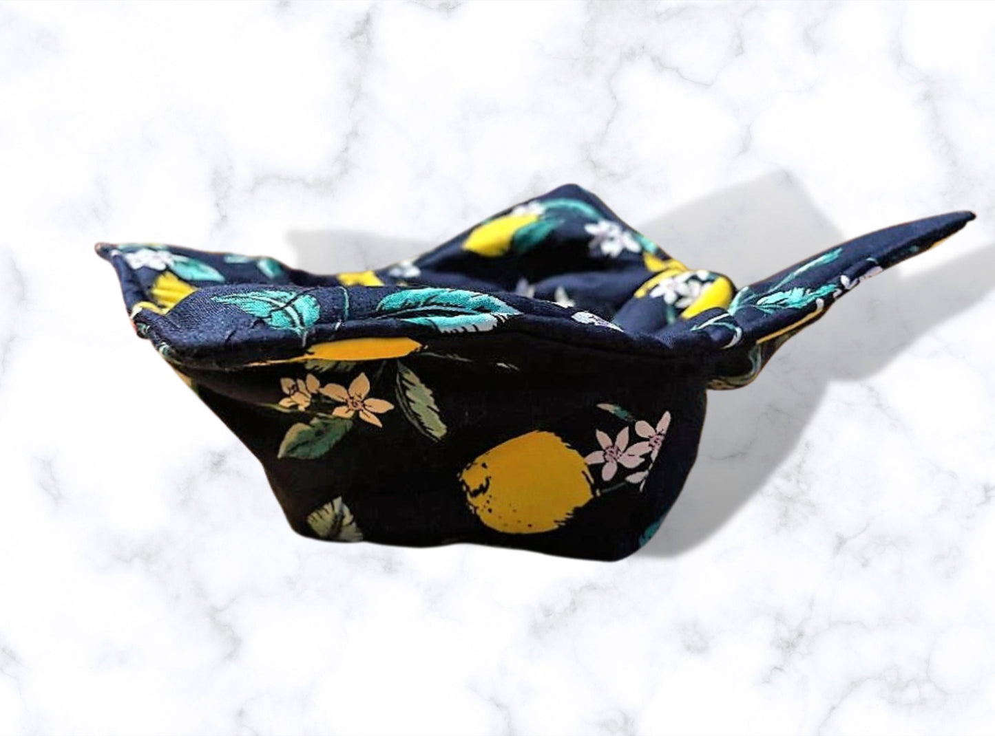 Bowl cozy, Lemon bowl cosy, mothers day gift, housewarming gift, bowl holder, Fruit bowl, bowl hug