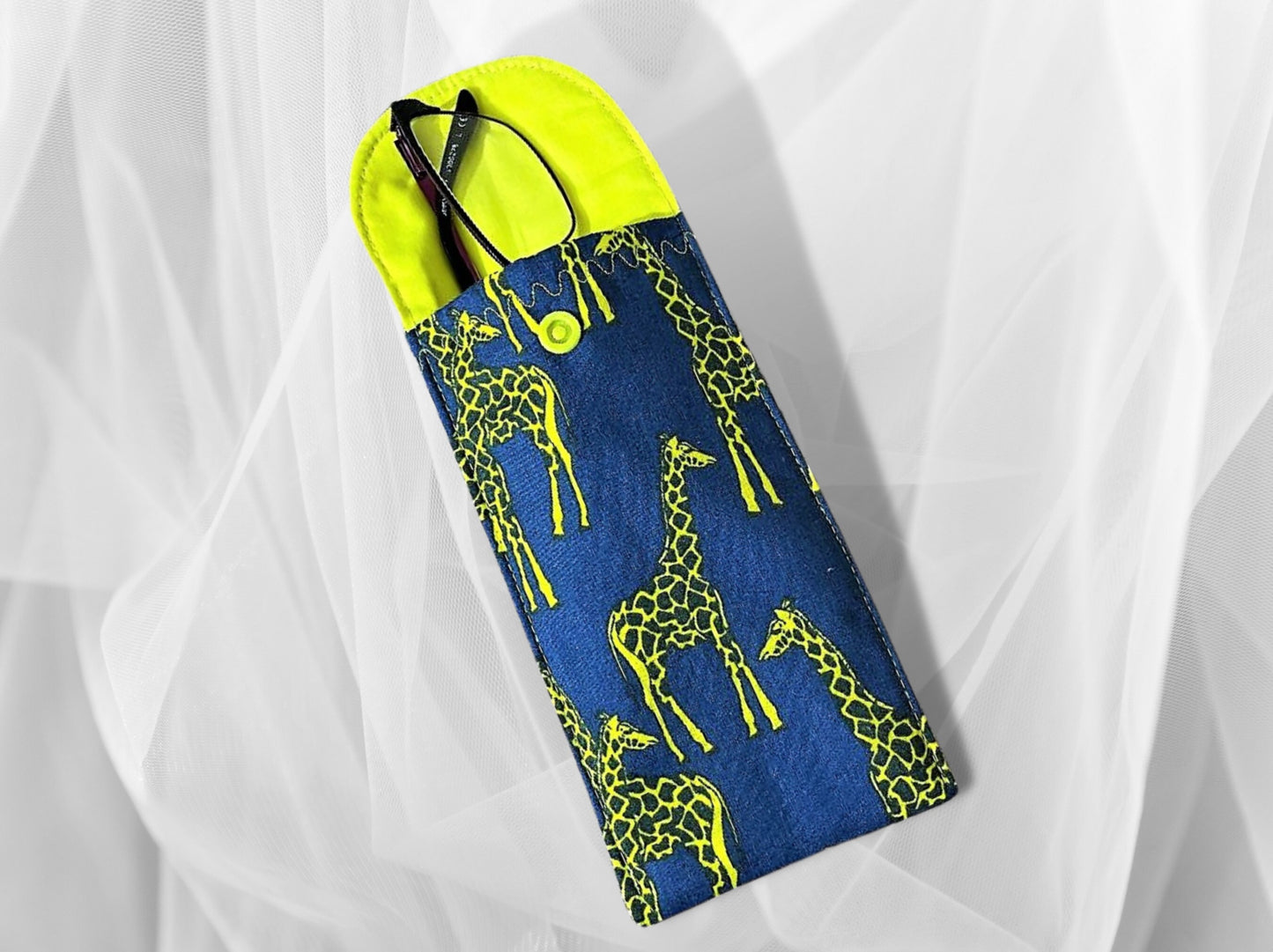 Glasses case, soft padded glasses case, soft pouch, Giraffes, mothers day gift, fathers day gift