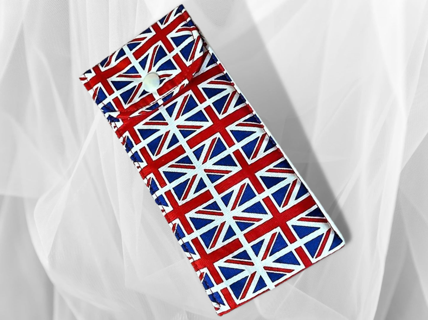 Glasses case, sunglasses case, soft padded glasses case, soft pouch, Union Jack