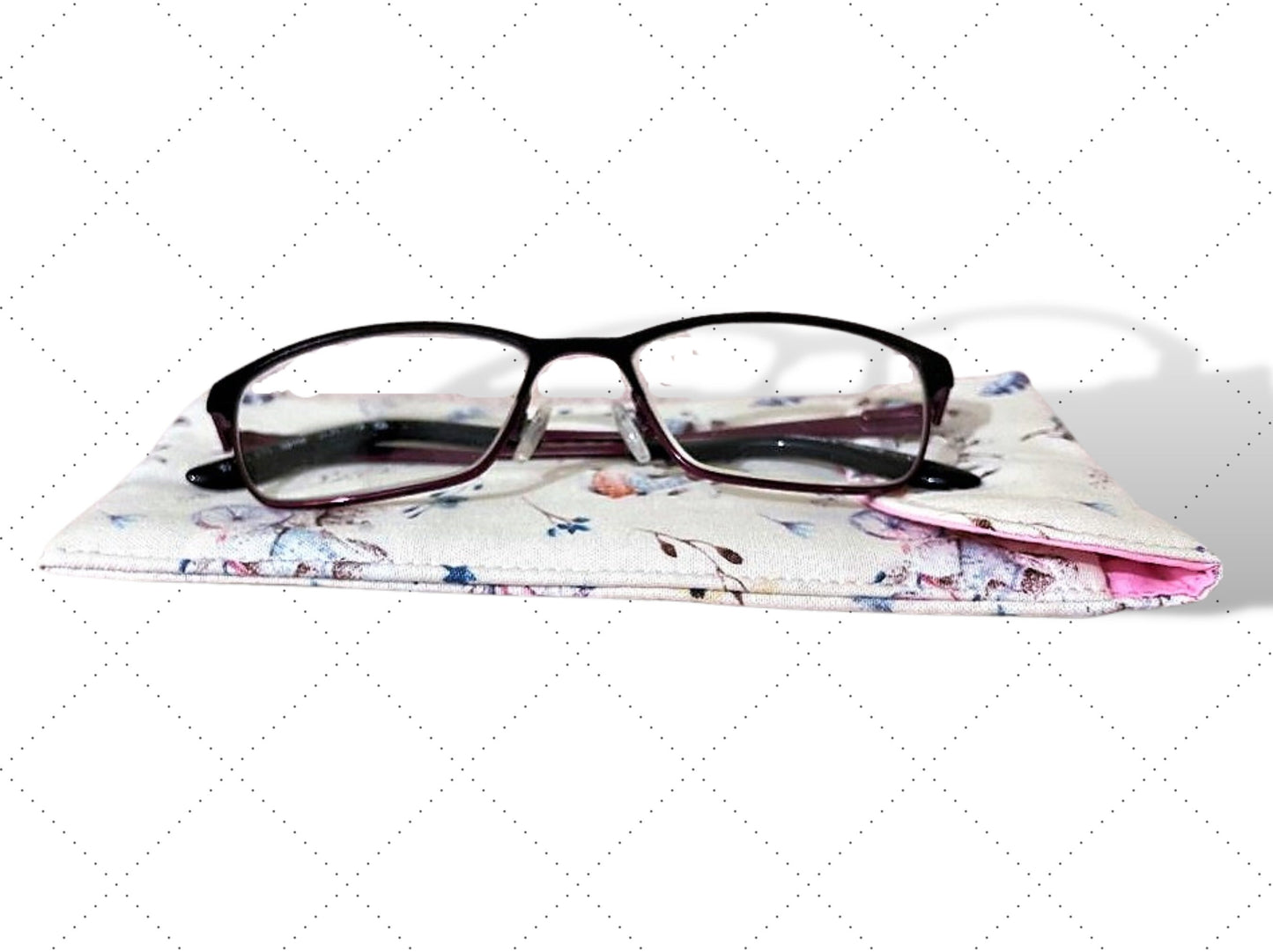 Glasses case, soft padded glasses case, sunglasses case, soft pouch, pencil case, Rabbits, reading glasses case, Easter gift