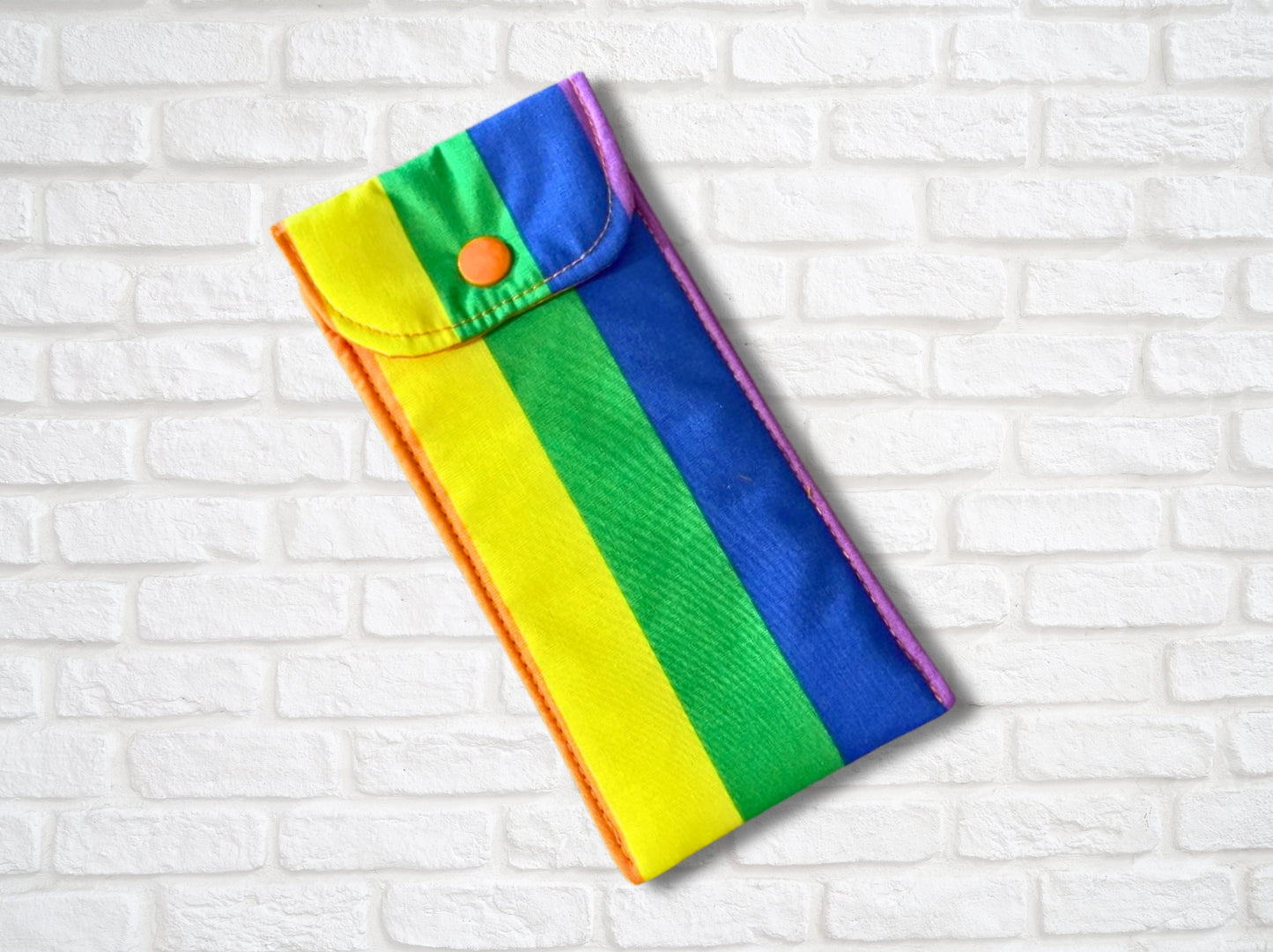 Glasses case, pride glasses case, pride gifts, sunglasses case, soft padded glasses case, soft pouch, rainbow flag,