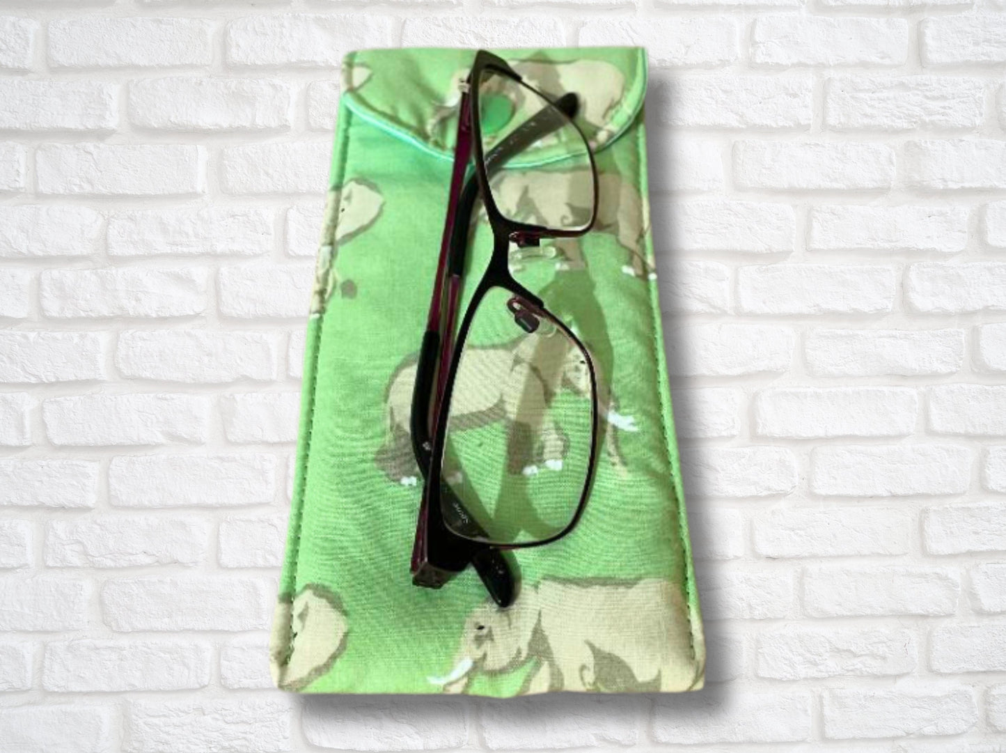 Glasses case, sunglasses case, soft padded glasses case, soft pouch, Elephant gifts, mothers day gift