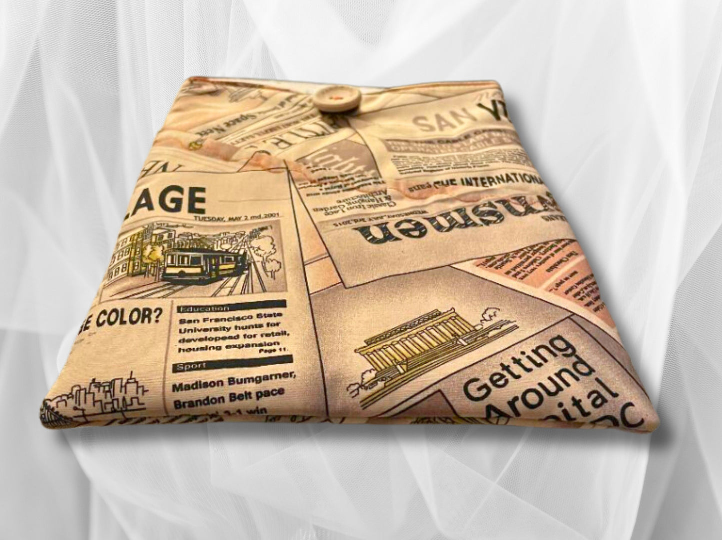 Book Sleeve, Book Protector, Book cover, Book mark, News article book holder