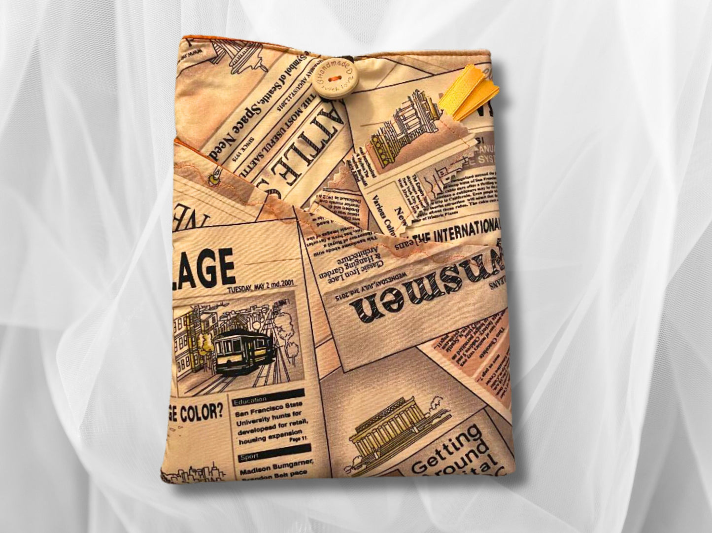 Book Sleeve, Book Protector, Book cover, Book mark, News article book holder