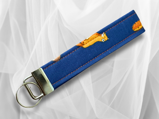 Key Fob, Wristlet Keyring, New Driver Gift, Fox