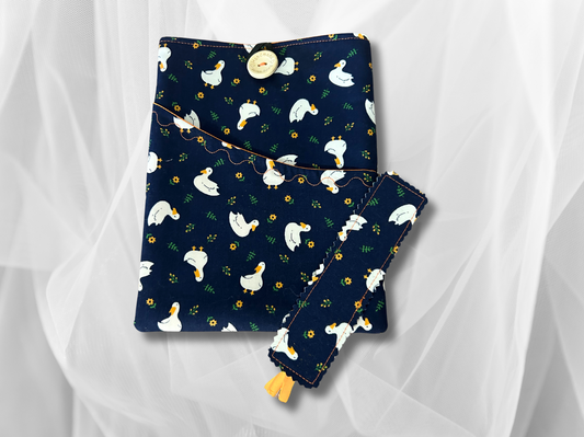 Book Sleeve, Book Protector, Book cover, Book mark, Duck book holder
