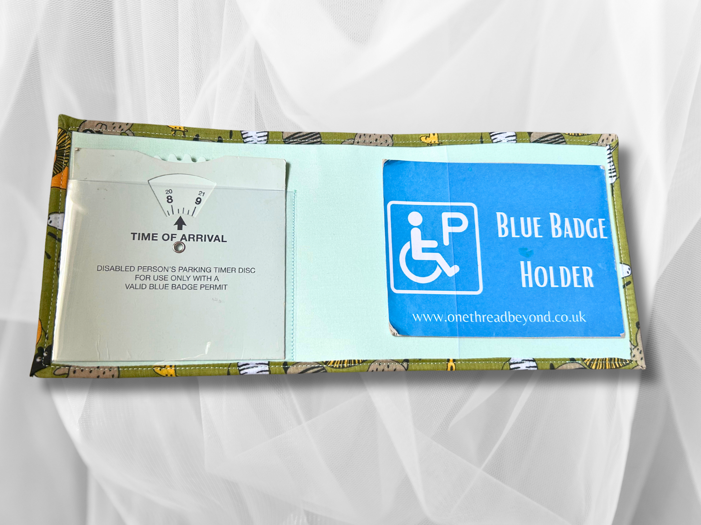 Kids Blue Badge holder, Disabled parking permit holder, Safari blue badge holder, Fabric blue badge holder, Childrens blue badge holder