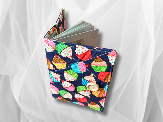 Passport cover, passport holder, passport wallet, Cupcakes