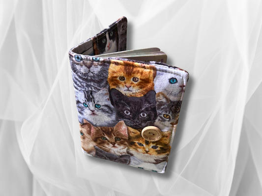 Passport cover, passport holder, passport wallet, Cats