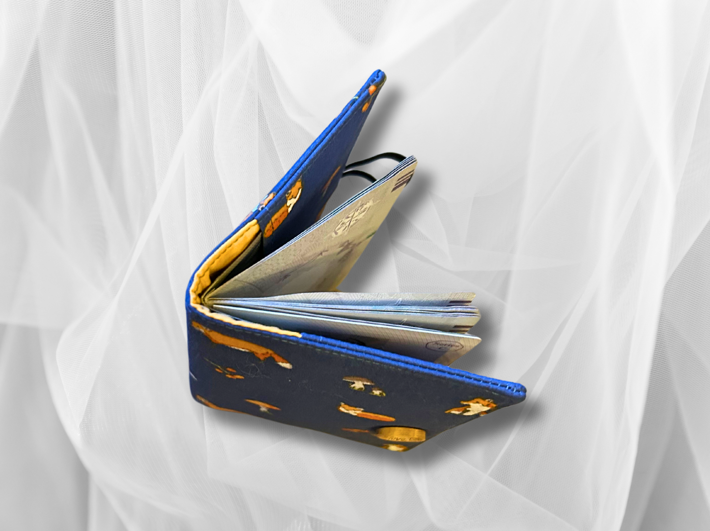Passport cover, passport holder, passport wallet, Foxs