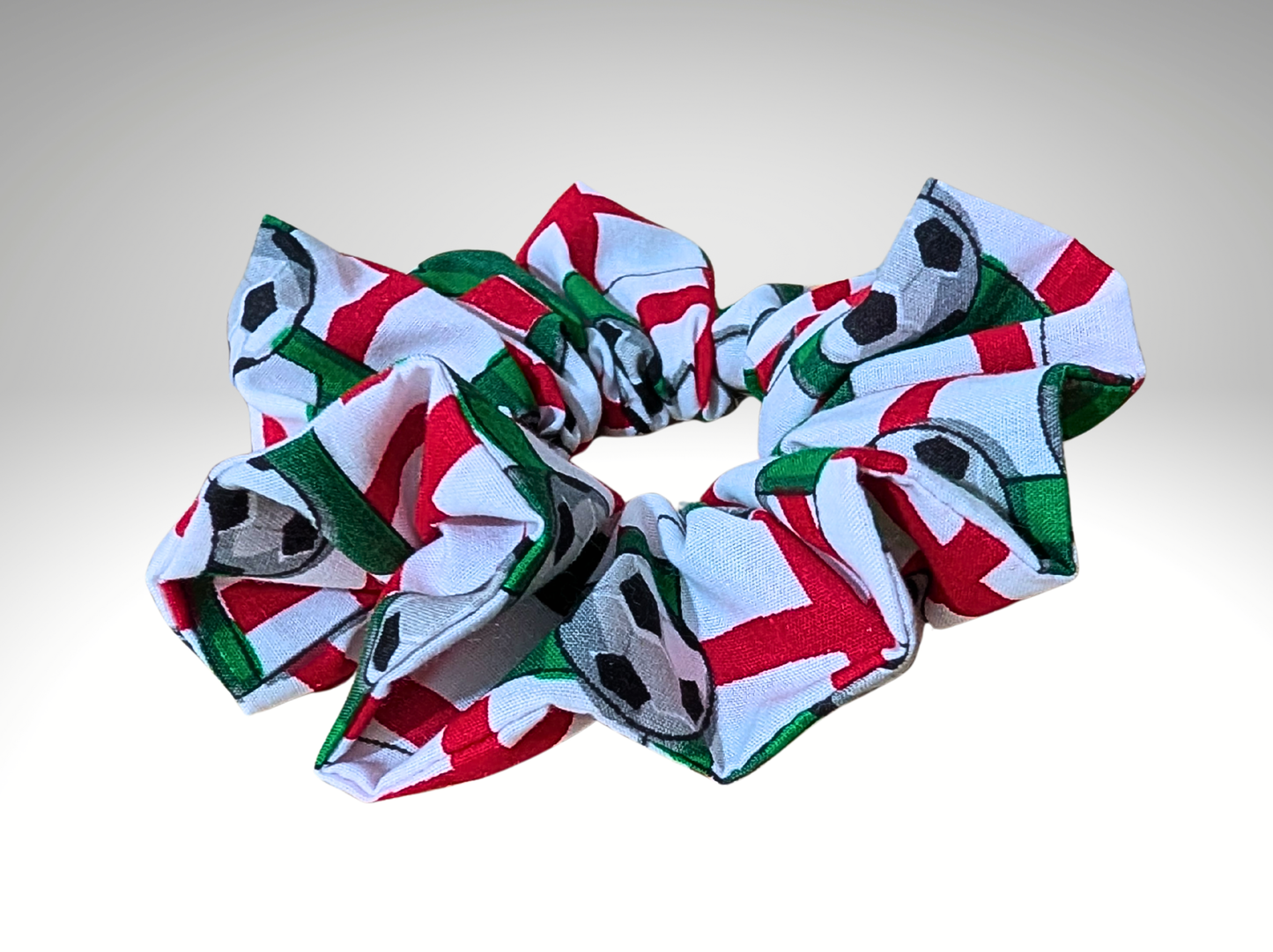 Football Hair Scrunchies, Hair Accessory, Hair Ties, England, Saint George