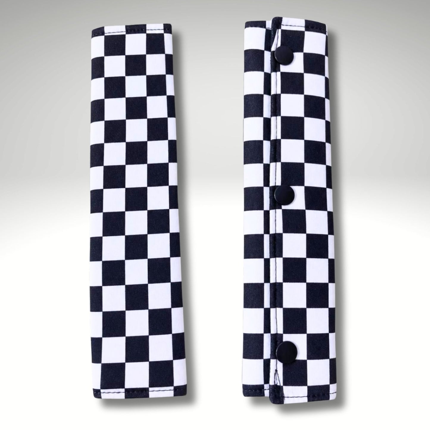 Seatbelt Cover Sleeve, Car accessories, Black and White Checkered, New driver Gift