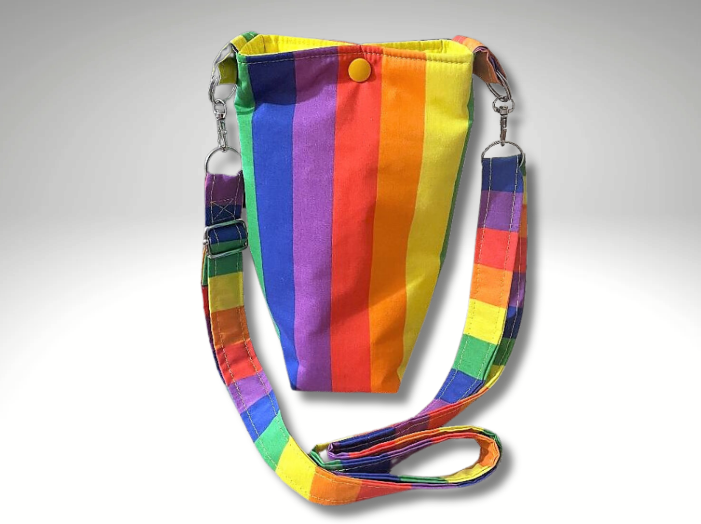 LGBTQ+, Pride gift, Gay Pride, Bottle bag, travel bottle bag, water bottle bag, drinks holder, dog walking bag, across body bag, drinks bag