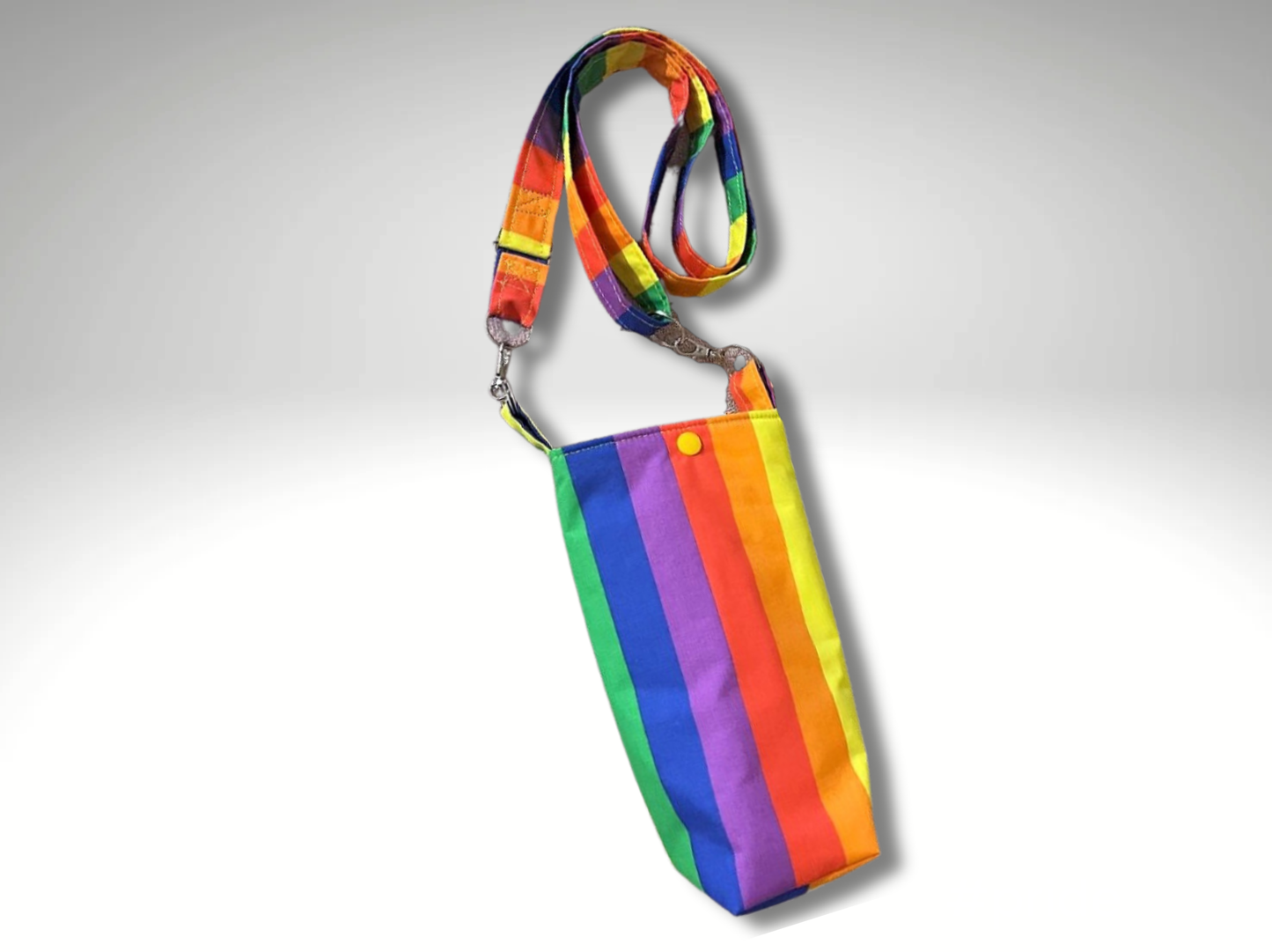 LGBTQ+, Pride gift, Gay Pride, Bottle bag, travel bottle bag, water bottle bag, drinks holder, dog walking bag, across body bag, drinks bag