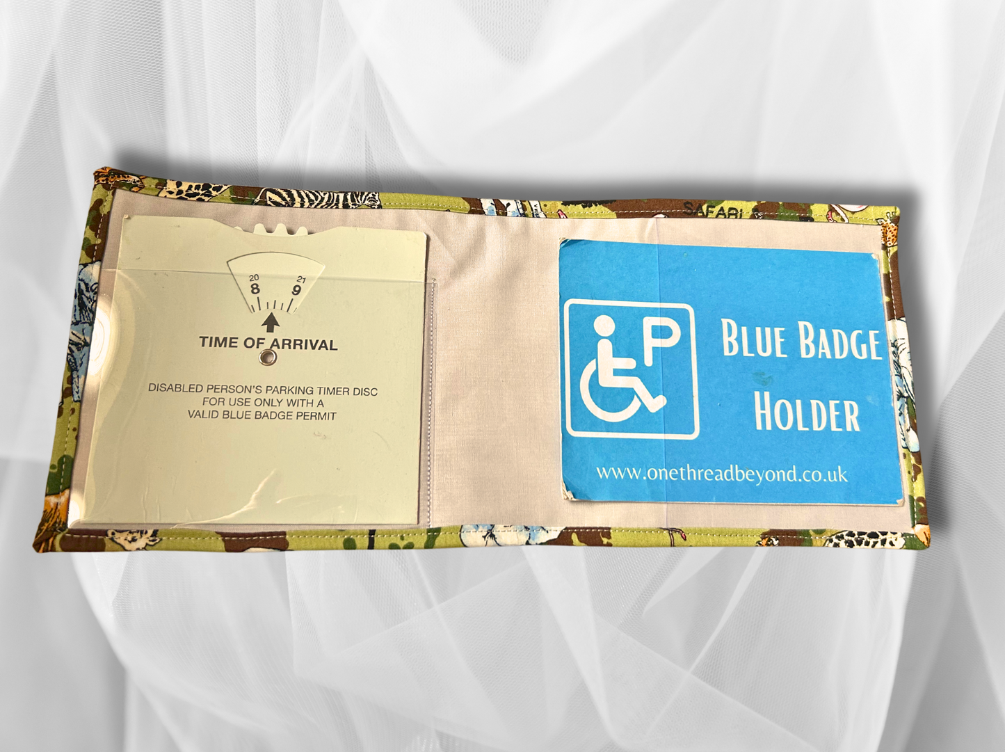 Kids Blue Badge holder, Disabled parking permit holder, Safari animals blue badge holder, Fabric blue badge holder, Childrens blue badge holder