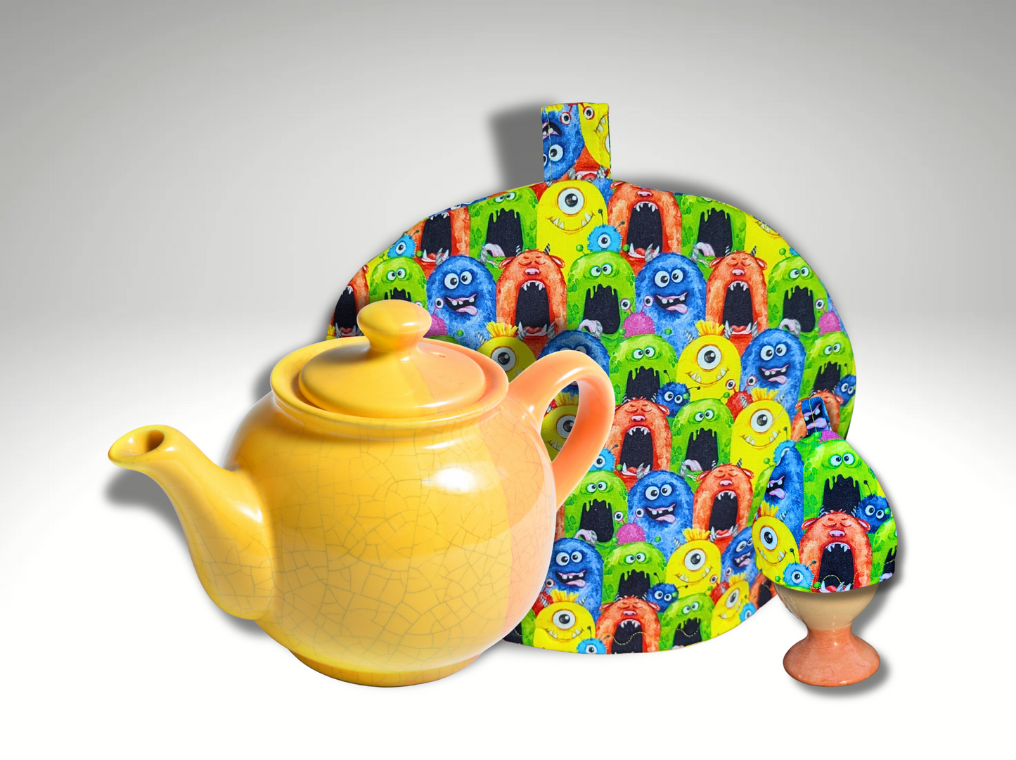 Egg Cosy, Skulls, Kitchen accessories, housewarming, Cute monsters