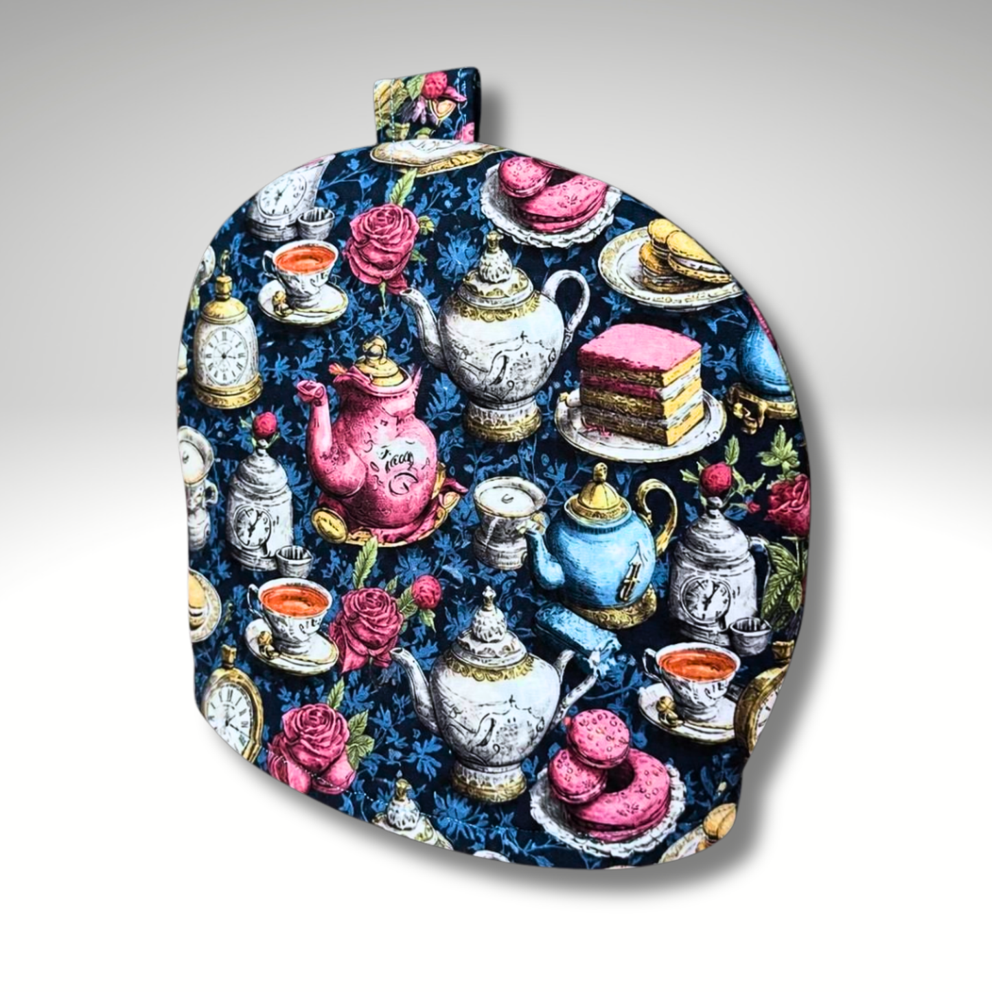 Tea Party Tea Cosy, Teapot Cover, Kitchen Accessories, Housewarming, Wonderland