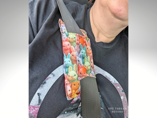 Cushioned Seatbelt Cover, Surgical Seatbelt Pad, 19 Prints