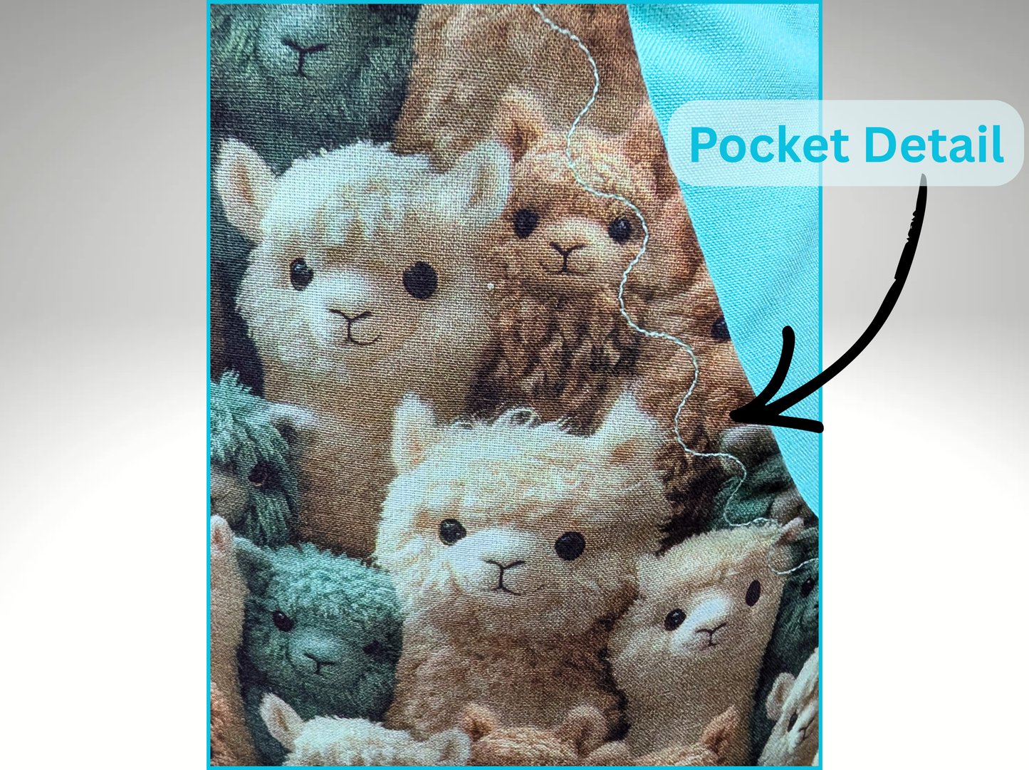 Alpaca Apron, Half Apron, Waist Apron, Peg apron, housewarming gift