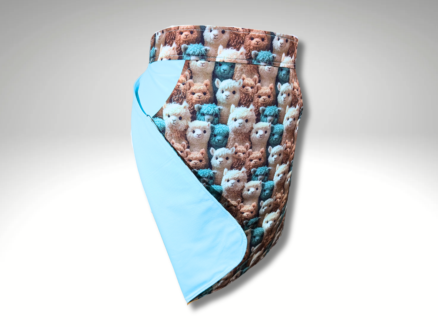 Alpaca Apron, Half Apron, Waist Apron, Peg apron, housewarming gift