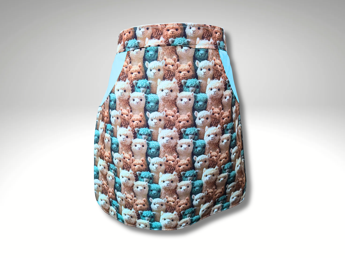 Alpaca Apron, Half Apron, Waist Apron, Peg apron, housewarming gift