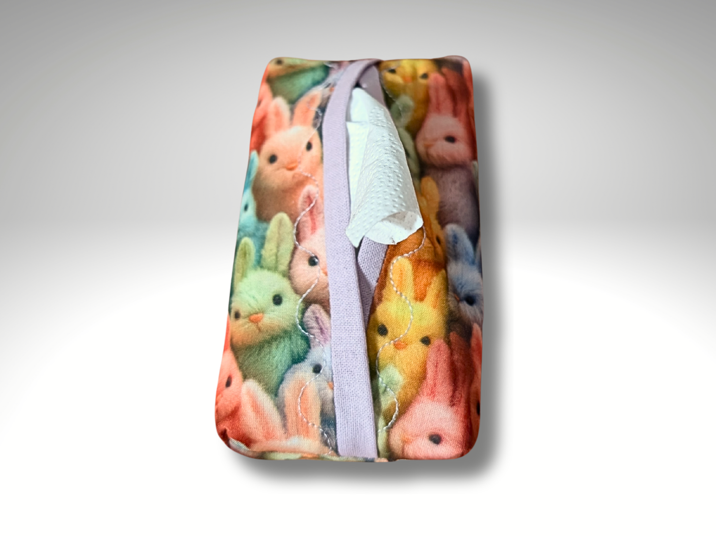 Pocket tissue holder, Key fob, travel tissue, Tissue dispenser, Rabbits