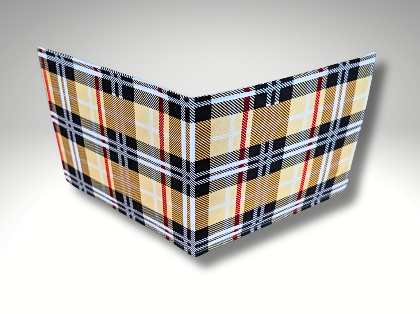 Cream Tartan Blue Badge holder, Hologram Safe, Disability permit holder, Parking permit holder