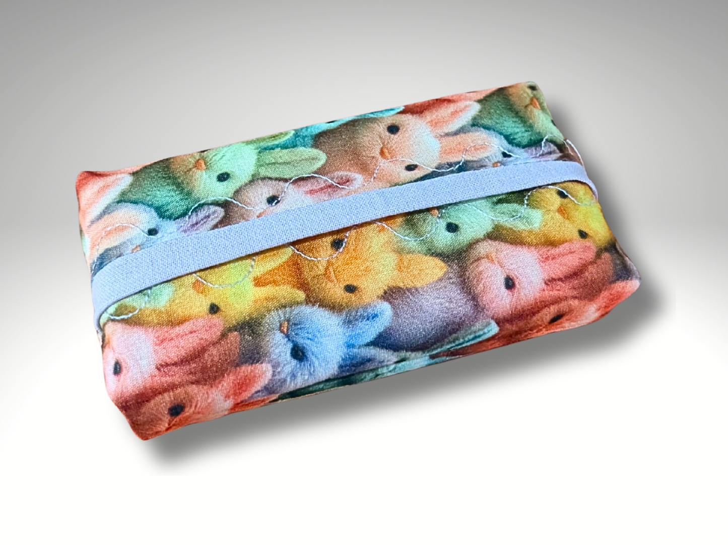 Pocket tissue holder, Key fob, travel tissue, Tissue dispenser, Rabbits
