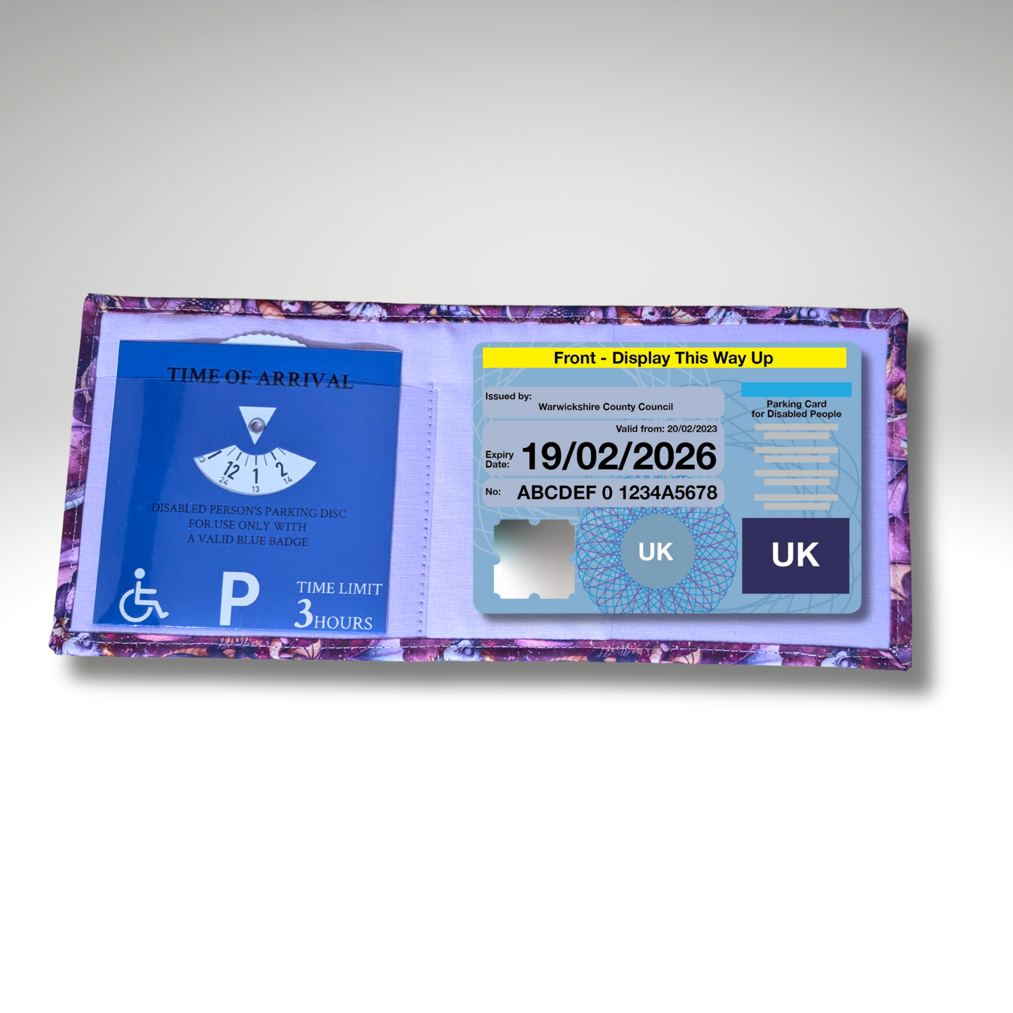 Fantasy Dragon Blue Badge holder, Hologram Safe, Kids, Children's Disabled permit holder