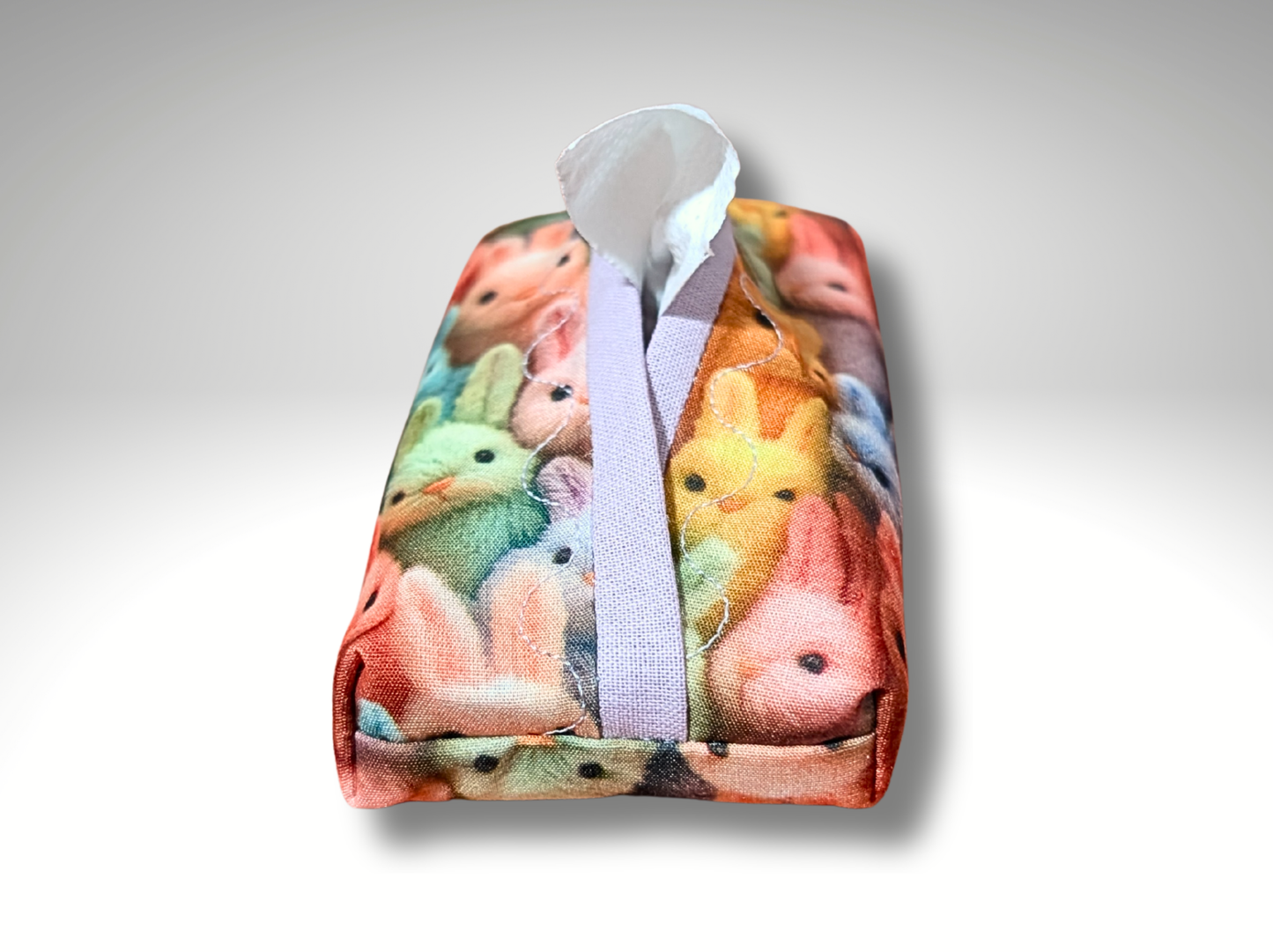 Pocket tissue holder, Key fob, travel tissue, Tissue dispenser, Rabbits