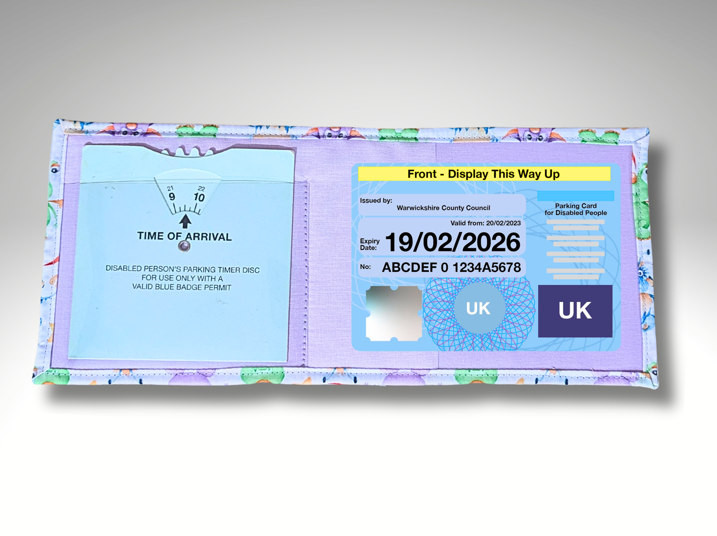 Childrens Blue Badge holder, Hologram Safe, Disabled parking holder, Permit holder, Monsters