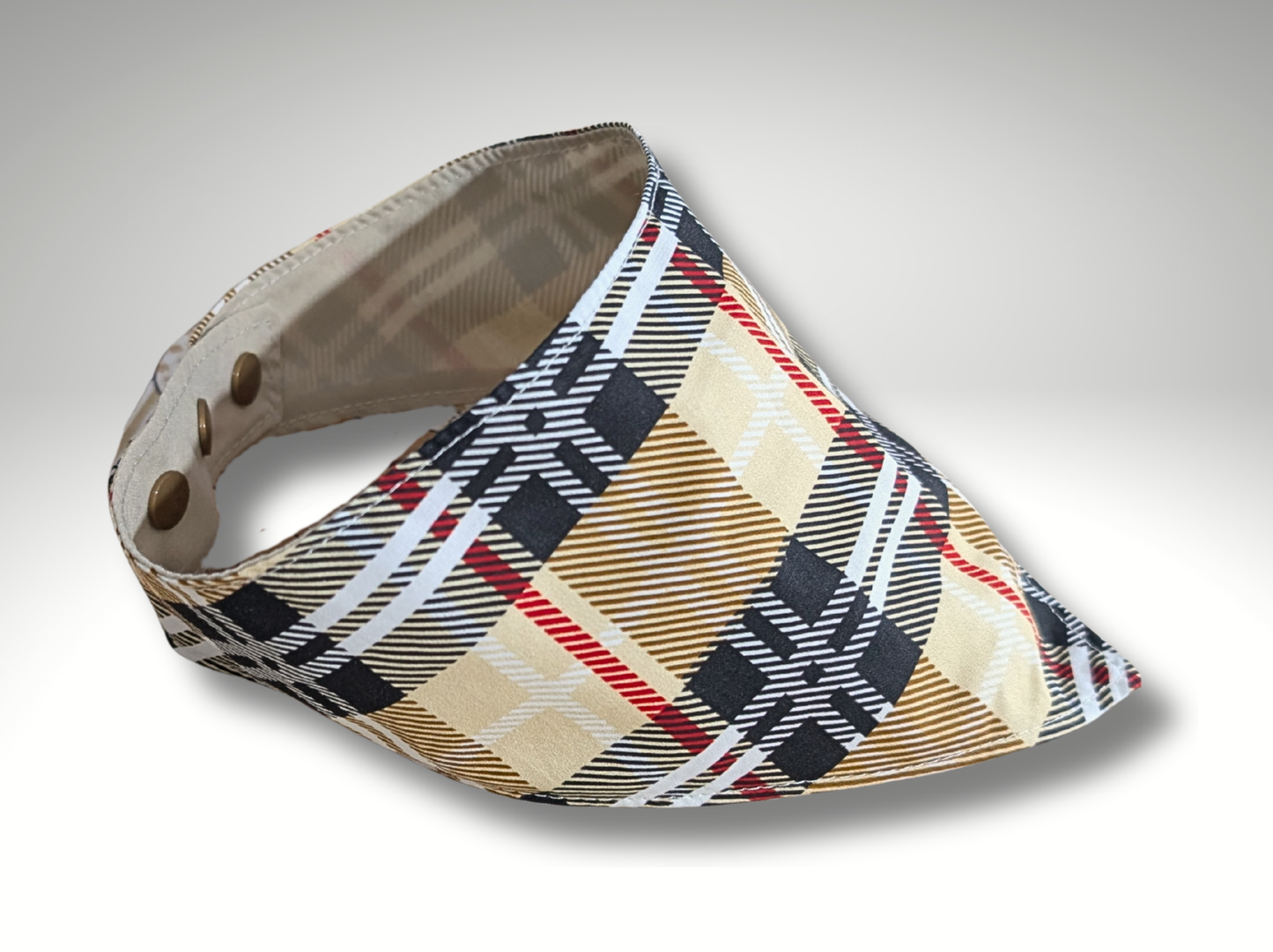 Pet Bandana, dog, cat, Cream Tartan, Pet accessories