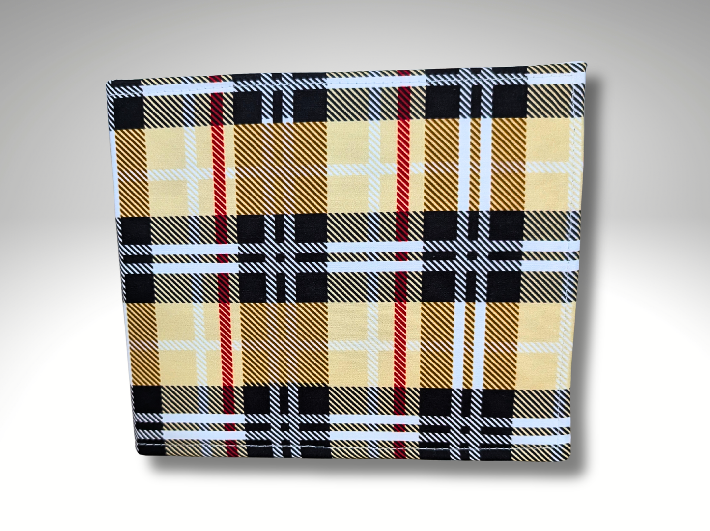 Cream Tartan Blue Badge holder, Hologram Safe, Disability permit holder, Parking permit holder