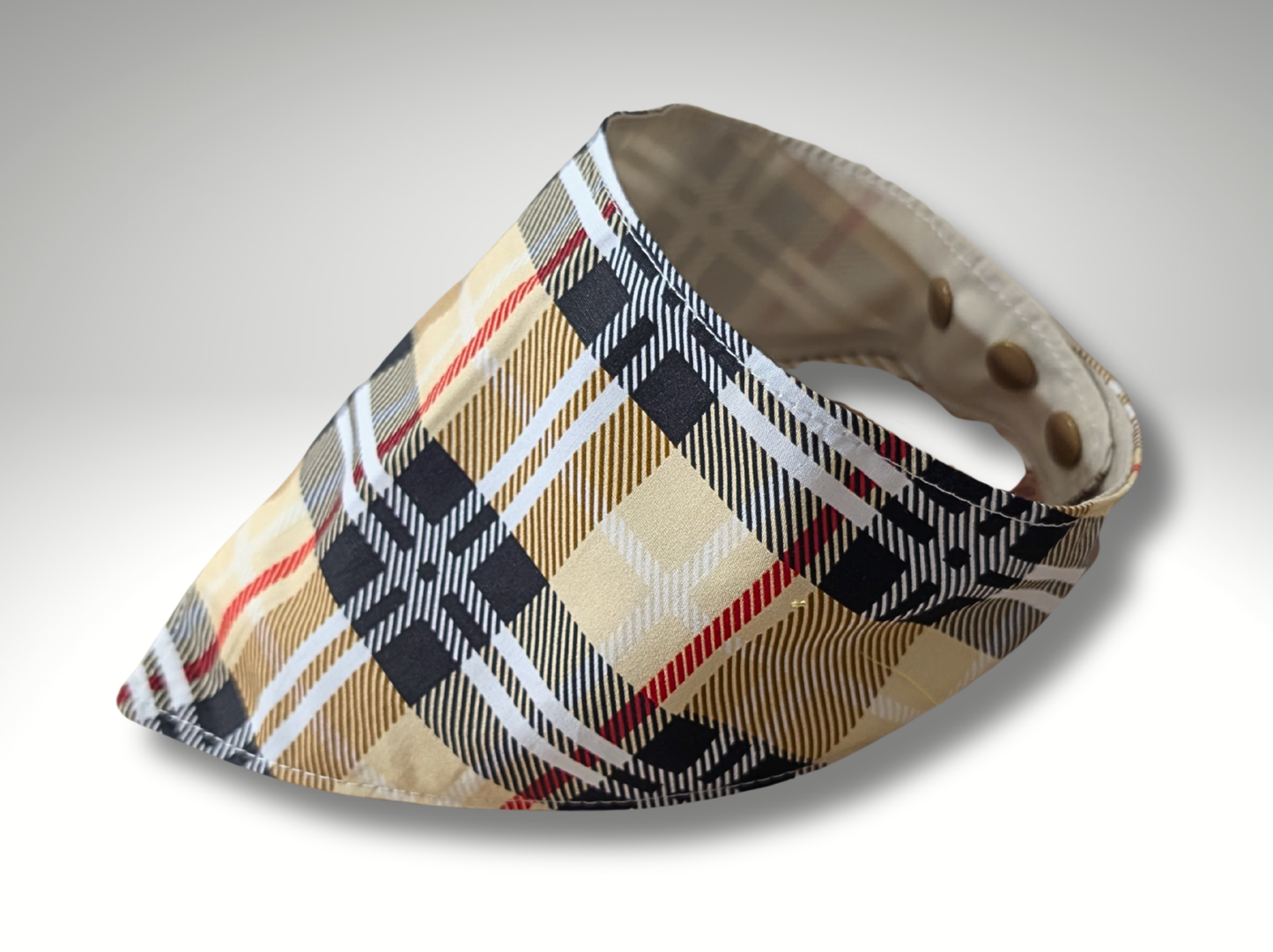 Pet Bandana, dog, cat, Cream Tartan, Pet accessories