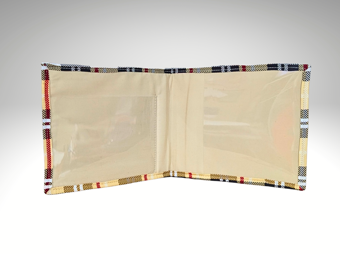 Cream Tartan Blue Badge holder, Hologram Safe, Disability permit holder, Parking permit holder