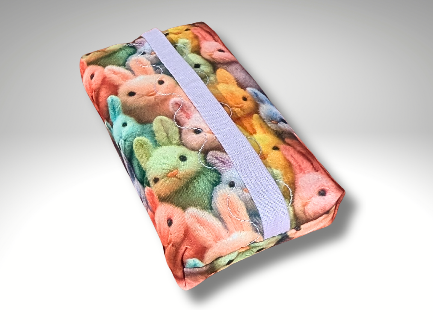 Pocket tissue holder, Key fob, travel tissue, Tissue dispenser, Rabbits