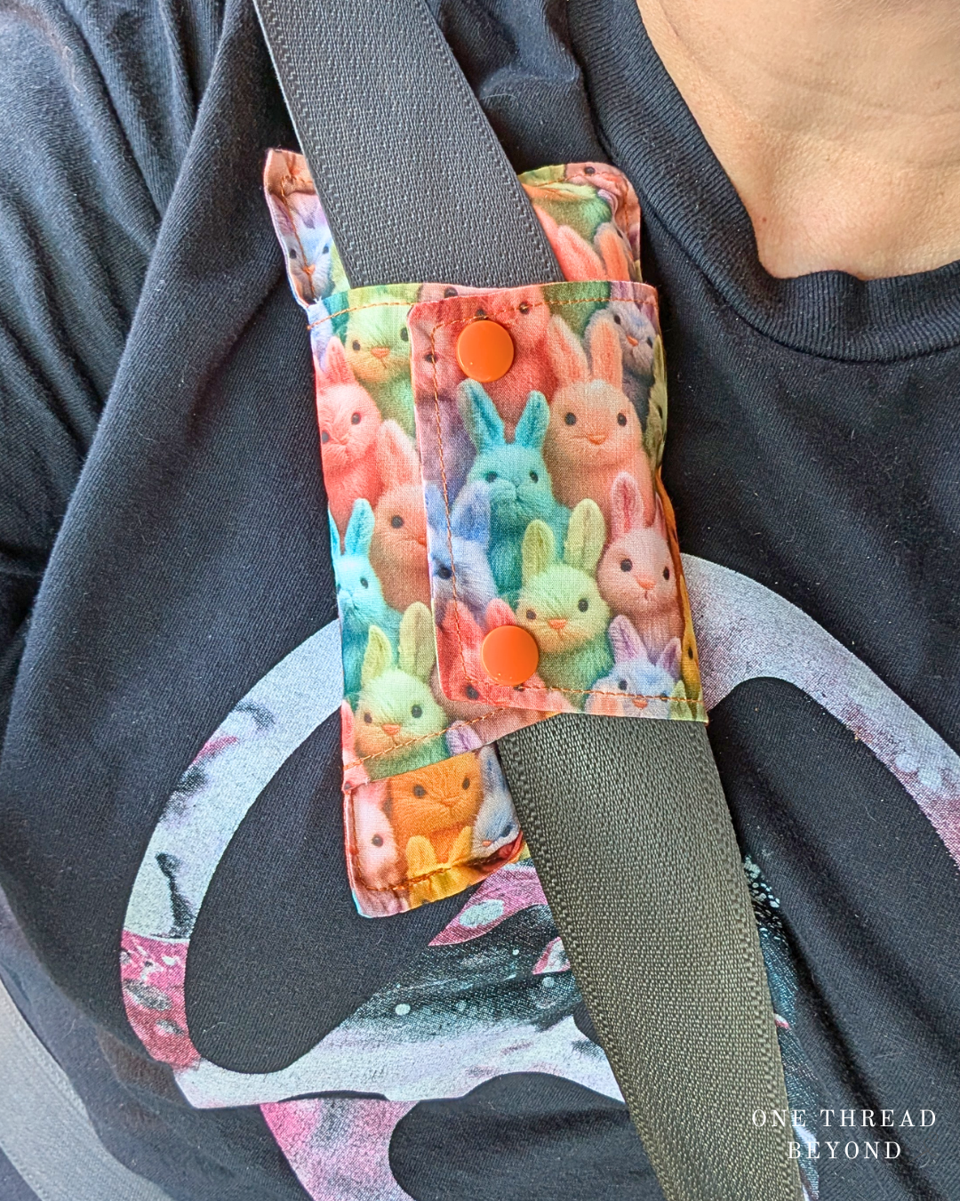 Cushioned Seatbelt Cover, Surgical Seatbelt Pad, 19 Prints