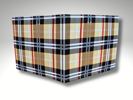 Cream Tartan Blue Badge holder, Hologram Safe, Disability permit holder, Parking permit holder