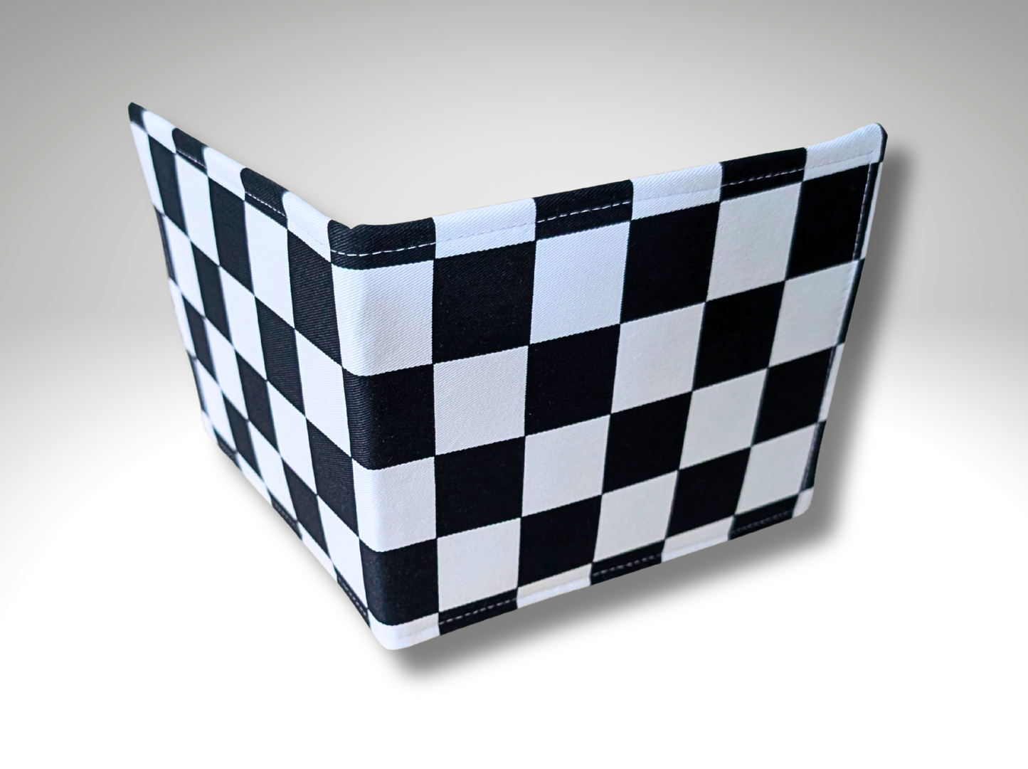 Monochrome  Blue Badge holder, Hologram Safe, Disabled parking permit, Black and White checkered