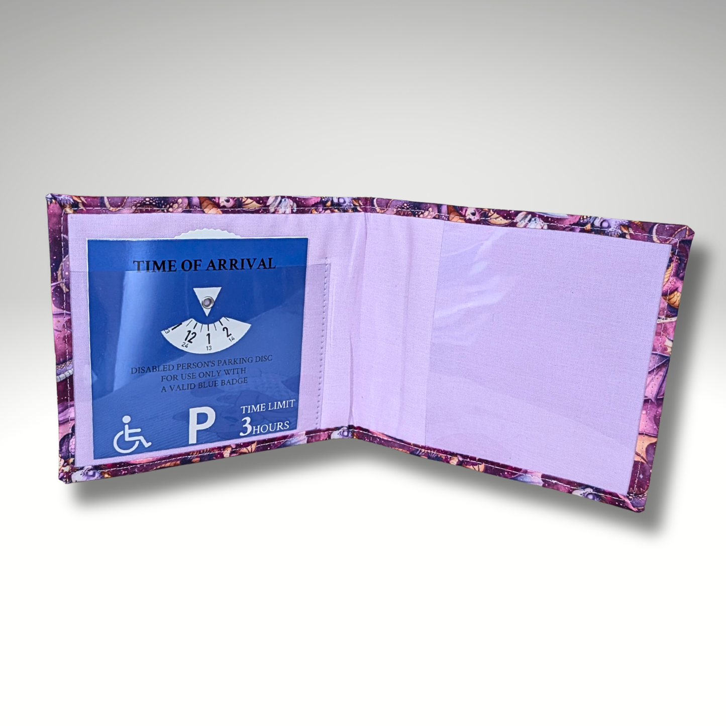 Fantasy Dragon Blue Badge holder, Hologram Safe, Kids, Children's Disabled permit holder