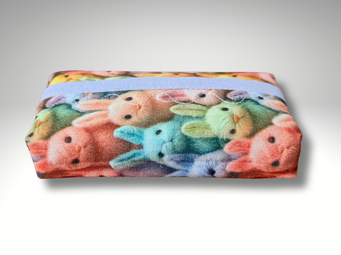 Pocket tissue holder, Key fob, travel tissue, Tissue dispenser, Rabbits