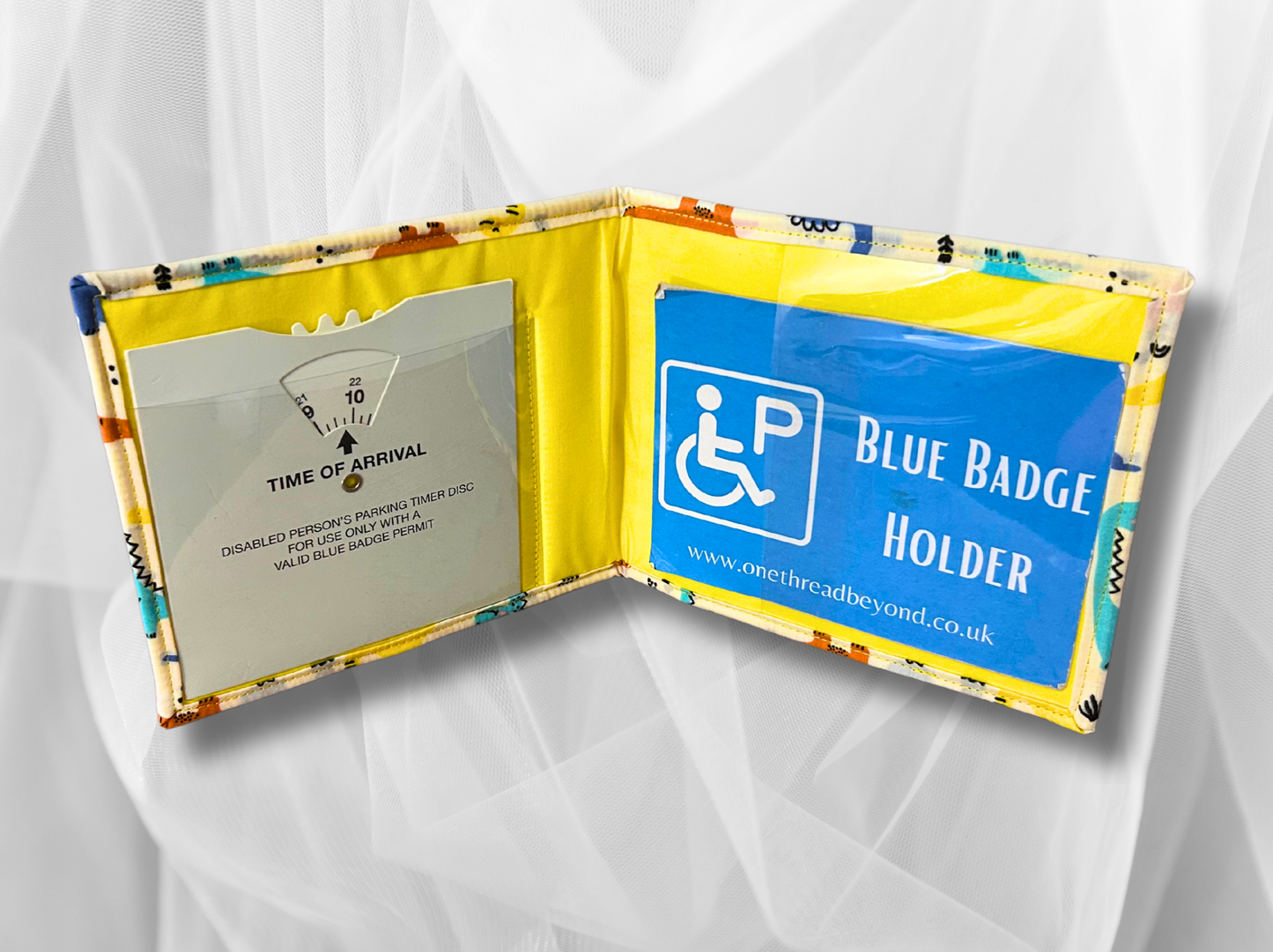 Childrens Blue Badge holder, Disabled parking permit holder, Dinosaur blue badge holder, Fabric blue badge holder, Kids blue badge holder