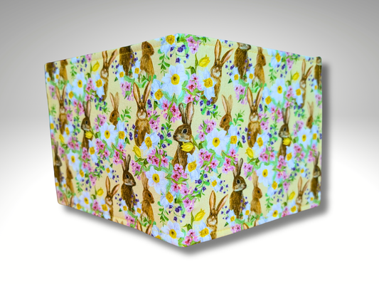 Hare Blue Badge Holder, Disabled Parking Permit Holder, Flowers, Easter