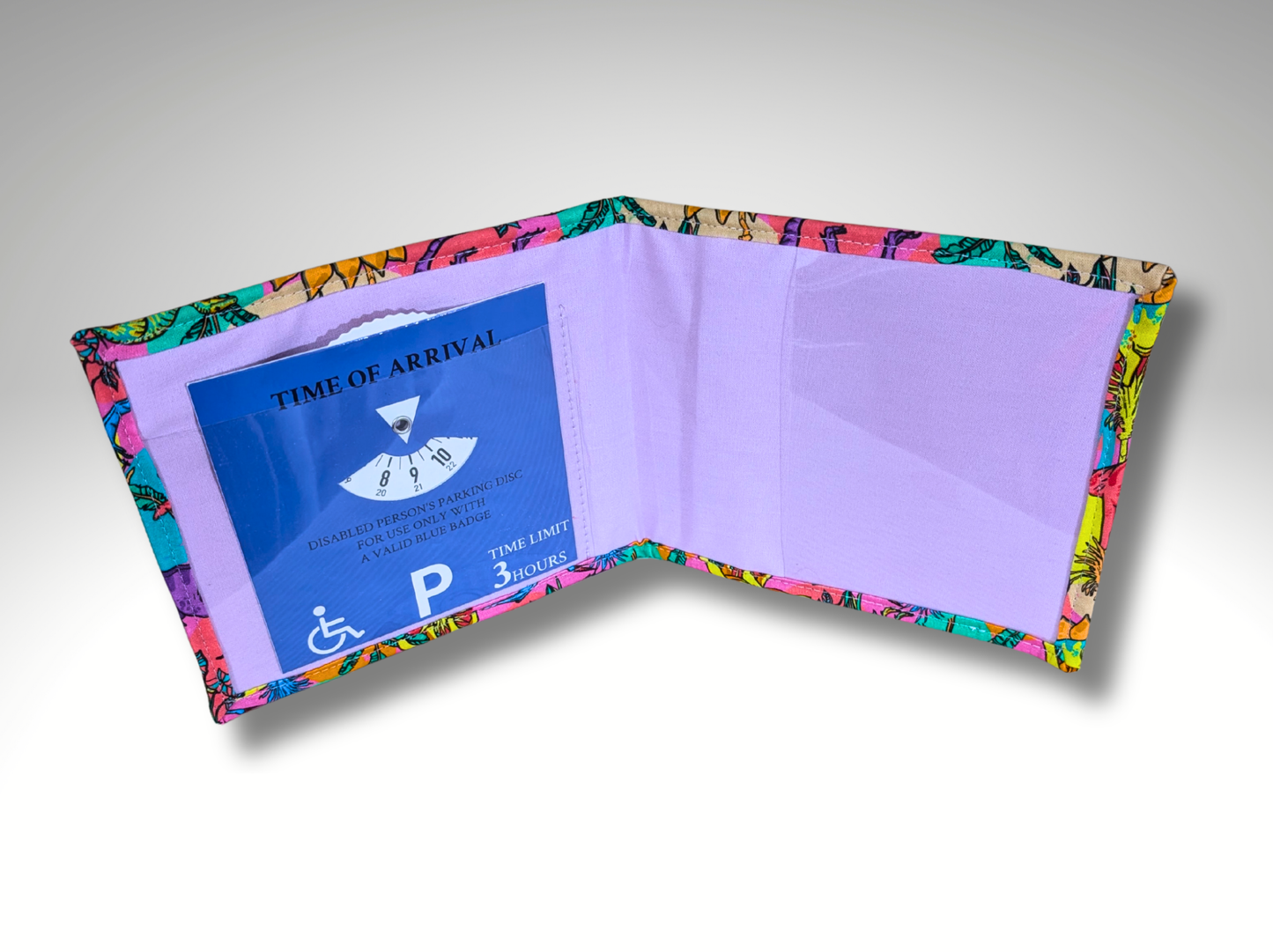 Children’s Blue Badge holder, Hologram Safe, Dinosaur Disabled parking permit wallet