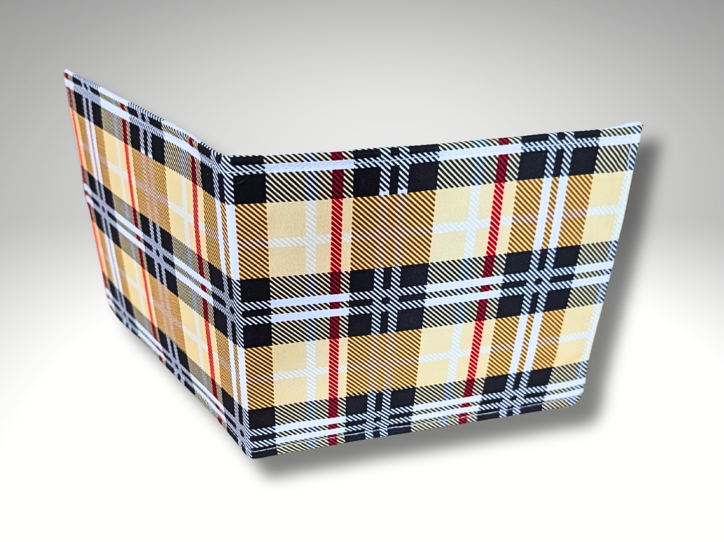 Cream Tartan Blue Badge holder, Hologram Safe, Disability permit holder, Parking permit holder