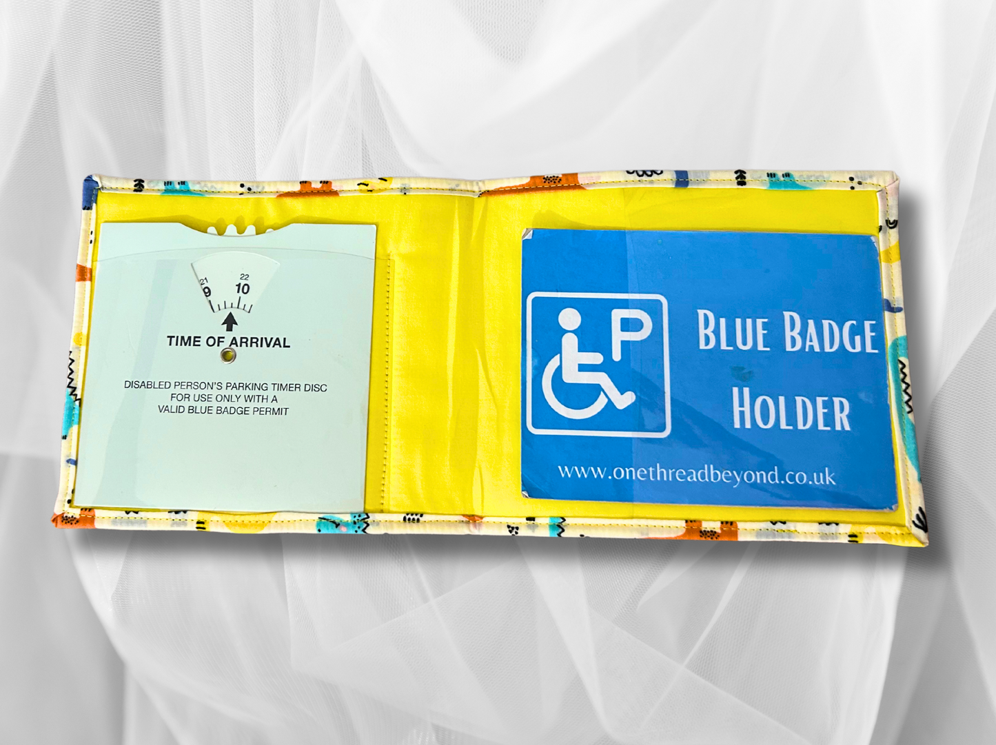 Childrens Blue Badge holder, Disabled parking permit holder, Dinosaur blue badge holder, Fabric blue badge holder, Kids blue badge holder