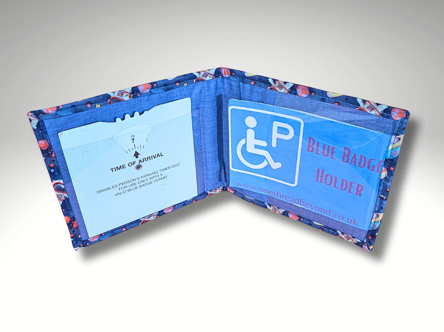 Children’s Blue Badge holder, Hologram Safe, Disabled parking permit wallet, spaceman, Planets, Astronaut