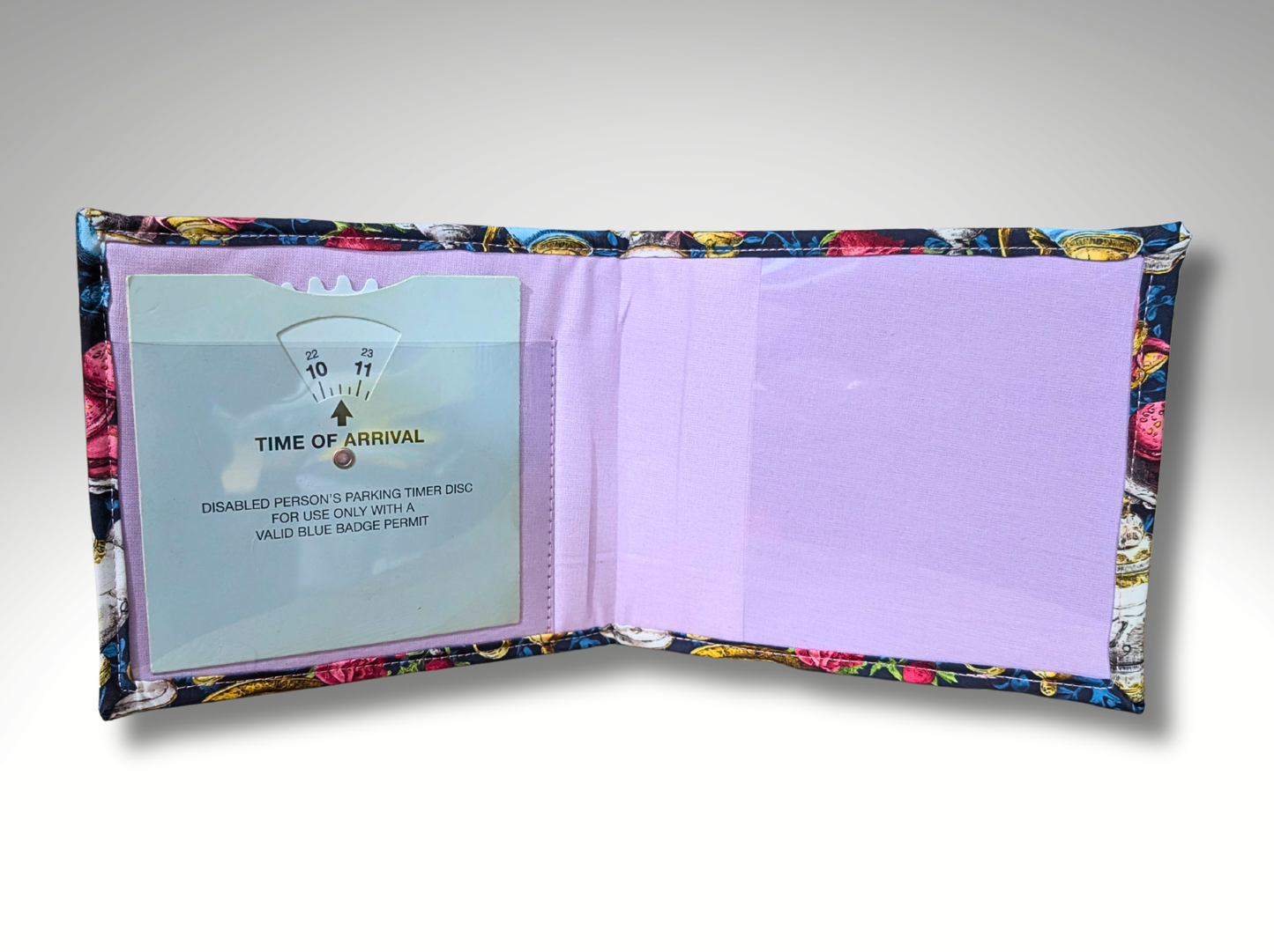 Tea Party Blue Badge holder, Hologram Safe, Disabled parking permit holder
